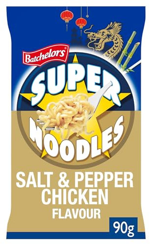 Batchelors Super Noodles Chinese Salt & Pepper Chicken Flavour, Instant Snack Ready in 4 Minutes, 90 g Packet (Pack Of 1)