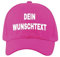 NIMAMA Unisex Erwachsenen Cap Bedrucken Lassen - Mit Wunschtext personalisiert - Individuell als Geschenk für Herren und Damen selbst gestalten - Pink