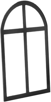 VICASKY Modelo De Ventana En Miniatura Espejo De Pared Arqueado Pequeña Puerta para Pared Decoración De La Cocina De La Casa De Muñecas Espejo De Pared Antiguo Marco De La Ventana Acrílico