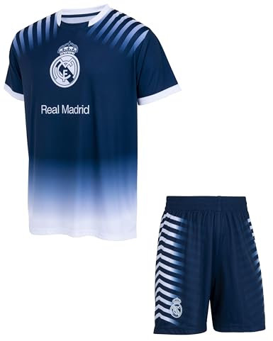 REAL MADRID Ensemble Football Maillot Short Real Enfant garçon - Collection Officielle 14 Ans