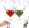 UEIOAVL Porte-clés femme, 2 pièces Porte-clés en forme de cœur bloc de construction compagnon cadeau d'anniversaire de couple (rouge, vert foncé)