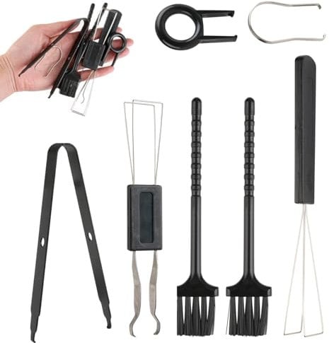 7 Pcs Keycap Remover Tools Kit Switch Puller Keycap Puller Keyboard Brush Keyboard Key Remover Keycap Puller Precision Tweezers Keyboard Brush Must-have Tool for Mechanical Keyboard Clean