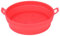 Pliable Friteuse Silicone Liner Haute Température Ronde Friteuse Silicone Pot Lavage Facile pour Lave-Vaisselle -ondes Four (Red Diameter 21CM)