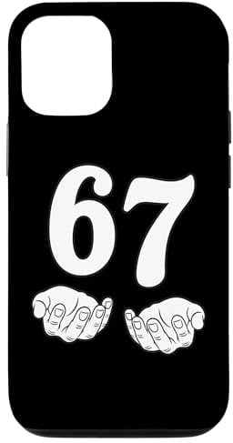 Six Seven 6 7 Funny 67 Gen Alpha Slang 6-7 Meme School Case for iPhone 12/12 Pro