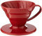 Hario V60 Plastic Coffee Dripper, Red, Size 1