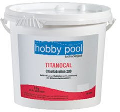 Langsam lösliche Titanocal Chlortabletten 200g - Langzeittabletten im 5kg Eimer von HP