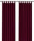 heimtexland ® Dekoschal mit Schlaufen und Kräuselband Uni Bordeaux rot HxB 175x140 Blickdicht Aber Lichtdurchlässig - Vorhang natürlich matt einfarbig - Schlaufenschal Bandschal ÖKOTEX Gardine Typ117
