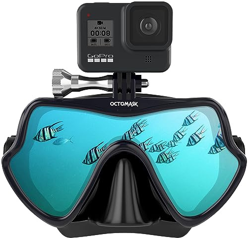 Octomask Frameless Gopro Dive Mask For Diving And Snorkeling