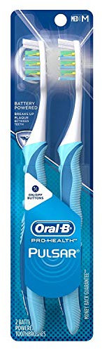 Oral-B Pulsar Vibrating Bristles Toothbrush , 4 Count - Medium (Colors May Vary)