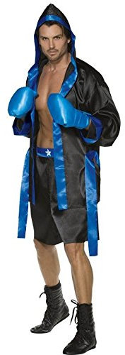 Smiffys Boxer Costume, Black, M - Size 38inches-40inches