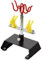 Agora-Tec® Airbrush Holder AT-AH-02 zur Halterung von 4 Airbrushpistolen massiver Standfuß mit 4 Saugnäpfen 360 ° drehbar