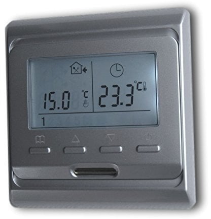 SM-PC®, Raumthermostat Thermostat Digital programmierbar Silber #888