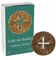 Hochwertiges Handschmeichler Kreuz - durchbrochen - in blauer Geschenkschachtel, Ø 4,3 cm, Handkreuz aus Bronze