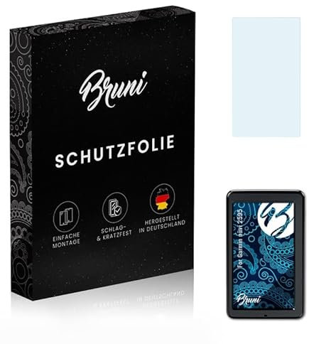 Bruni Schutzfolie kompatibel mit Garmin nüvi 2595 Folie, glasklare Displayschutzfolie (2X)