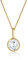 Elli PREMIUM Halskette Damen mit Anhänger Solitär mit Zirkonia Kristalle in 585 Gelbgold 45 cm lang