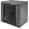 DIGITUS Netzwerkschrank - 19 Zoll Rack - 12HE - Wandmontage - 450mm Tiefe - Traglast 60kg - Dynamic Basic Serie - Schwarz