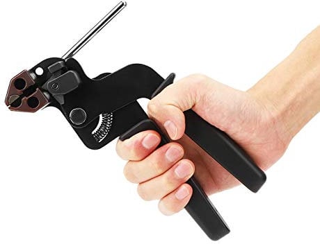 Cocoarm Kabelbinder Zange Edelstahl Kabelbinderzange Kabelbinder Automatisches Spannwerkzeug für Edelstahl Kabelbinder Zange Umreifungsgerät für Kabelbinder aus Edelstahl Kabelbinderpistole