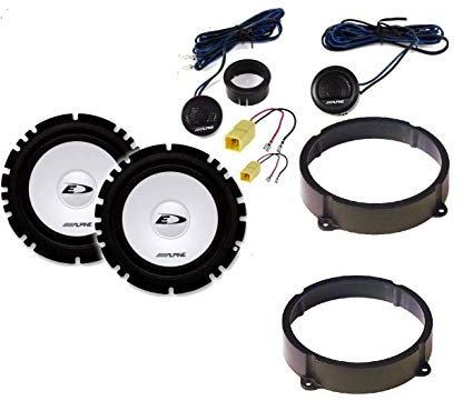 Kit 4 Casse Per Alfa 147 Con Adattatori E Supporti Altoparlanti Alpine Predisposizione Anteriore o Posteriore
