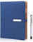 FOBOZONE A5 liniertes Notizbuch, 6 Ring nachfüllbares Hardback-Notizbuch mit Stifthalter, 100 Blatt, Schreibblöcke, Tagebuch, Bürobedarf