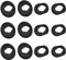 Luckvan 6 Pairs L/S Galaxy Buds Live Ear Tips Silicone Adapter Ear Wing Tips Replacement Earbuds Tips for Samsung Galaxy Buds Live Accessories Rubber Earbuds Tips, Black