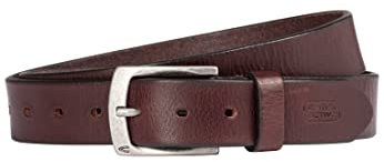 camel active Herren Gürtel aus Leder Dunkelbraun, menswear-S