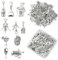 UR URLIFEHALL 100 pièces 10 styles antiques pendentifs en argent bière seau ouvre - bouteille bouchon vin pendentif bricolage fabrication de bijoux