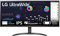 LG 34WQ60A Monitor 34 UltraWide 21:9 LED IPS HDR 400, 2560x1080, 1ms, AMD FreeSync 100Hz, Audio Stereo 14W, HDMI 1.4 (HDCP 2.2),Display Port 1.4, USB-C, Flicker Safe, Nero