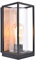 LUTEC Außenwandleuchte Flair,Wandlampe aus Aluminium in Schwarz & Holzoptik,1 flammige Außenleuchte (1xE27 max.40Watt),stylische Außenlampe…