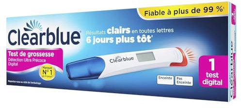 Clearblue Test de Grossesse Détection Ultra Précoce Digital