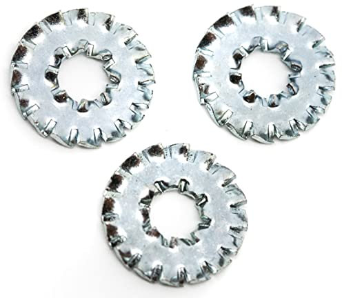 M4 Serrated Shakeproof Washer Lock Washers Internal And External Teeth Zinc Plated Spring Steel DIN 6798DD (Pack of 20)