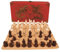 Vintage Chinesisches Schach Terrakotta Krieger 32 Schachset Xiangqi Reisespiel Set, Holzschach Traditionelle Tischplatte Strategie und Geschicklichkeitsspiel Puzzlespiele für Erwachsene
