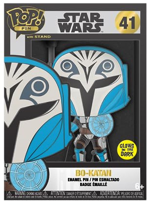 Funko Large Enamel Pin Star Wars: Clone Wars - BO-KATAN - Star Wars Enamel Pins - Cute Collectable Novelty Brooch - for Backpacks & Bags - Gift Idea - Official Merchandise - Movies Fans