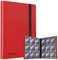 Sammelkarten Album, 9 Pocket 360 Karten Ordner, Sammelmappe karten Ordner, Hochwertiges Wasserdicht PU Leder Card Binder Sammelheft-Album für Sports TCG (Rot) Geschenke für Jungen Kinder
