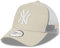 New Era Trucker Mesh Cap im Bundle mit UD Bandana NY Beige/White #4095, Einheitsgröße