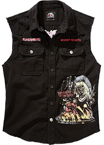 Brandit Maiden Vintage Shirt NOTB SL, color: black, size: XL