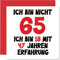 65. Geburtstagskarte Lustig für Männer Frauen Ihn Sie - Ich Bin 18 und 47 Jahre Erfahrung - Lustiger Fünfundsechzig Fünfundsechzigster Alles Gute Zum Karte Geburtstag, 145mm Glückwunschkarten