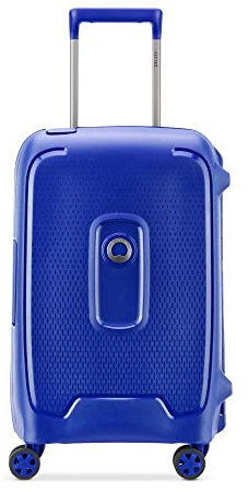 DELSEY Paris - MONCEY - Valise Cabine Rigide matière recyclée et Recyclable - 55x35x25 cm - 38 litres - S - Marine