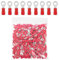 ETOPARS 100 Pezzi Rosso M6 Terminale Connettori ad Anello 6,4mm Rame Connettori Elettrici Occhiello Anello 16-22 AWG Capicorda Elettrici in Filo Crimpare Connettori Isolato Cavi