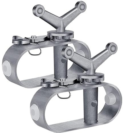 Wanfoou 2 Stück Spannschloss Für Abdeckplane, Spannschloss für Seil Poolabdeckung, Poolabdeckungswinde Aluminiumlegierung Seilspanner Poolplanen Befestigung Poolabdeckung Winter Zubehör