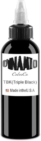 DLDN01 Schwarze Tattoo-Tinte - Neueste Stammes Färbung Permanent Body Make-up Super Schwarz (120 ML)
