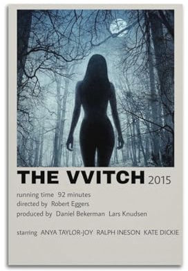 Zamou Leinwandposter The Witch, dekoratives Wohnzimmer-Poster, Schlafzimmer-Poster, 30 x 45 cm, ungerahmter Stil