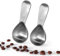 U-Taste misurino per caffè in acciaio inossidabile 18/8: set di 2 misurini in metallo da 30 ml con manico corto per caffè macinato, grani, polvere, espresso (30 ml, 2 pezzi)