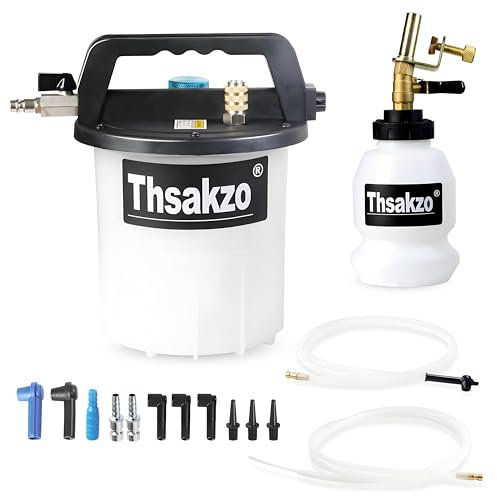 Thsakzo Purgador De Frenos Al Vacío,3l Kit De Purga De LíQuido De Frenos,Purgador De Frenos De AutomóVil,Kit De Purga De Frenos NeumáTicos,Herramienta NeumáTica De Purga De LíQuido De Frenos Embrague