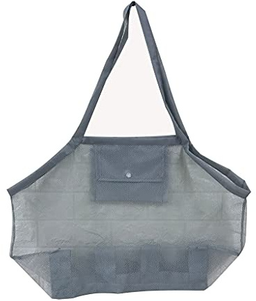 Ldabrye Große Netztasche Tragetasche Für Sandspielzeug Strand Für Kinder Zum Sammeln Von Muscheln Strandnetz Für Kinder Sand Poolzubehör
