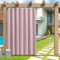 Rideau d'extérieur imperméable avec œillets, 1 panneau, brise-vue, rideau de terrasse pour balcon, terrasse, porche, pergola, 24 couleurs disponibles, 132 x 259 cm (l x H)