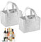 ZDNT 2 Stück Filztasche Weinflasche Tasche,Flaschentasche 6 Flaschen,Flaschen Tasche,Flaschentasche,Weinflasche Tasche,Männerhandtasche Biertasche, Bottle Bag,Geeignet für Partyreisen und Picknicks