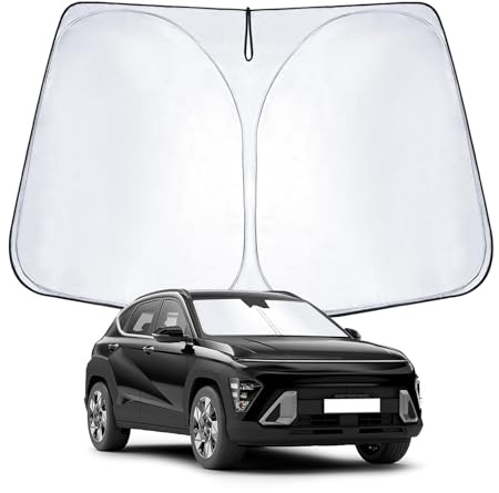 WEIPIN Compatible con Hyunda-i Kona SX2 2024 2025 Parasol para Parabrisas Cubierta Plegable para Parabrisas de Coche, Parabrisas Protección UV contra el Polvo
