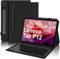 SENGBIRCH Funda con Teclado para Lenovo Tab P12 12.7, Lenovo Tab P12 Funda Teclado, Español Bluetooth Inalámbrico Desmontable para Lenovo P12 Tablet 2023 12.7 TB370FU, Negro