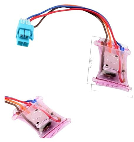 KLAIDE Termostato de descongelador de refrigerador de 7 grados, 4 cables, CA 250 V, 10A-7, bimetálico, accesorios de termostato de descongelación
