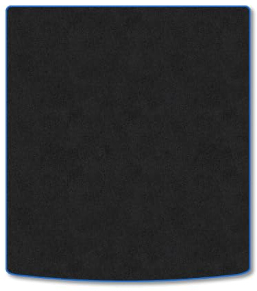 VW Sharan (2010-2022) Boot Mat Accessories Tailored Fit Carpet Boot Liner non Slip Blue Trim Full Coverage Compatible Accessory Protector Granulated Backing Hand-Finished